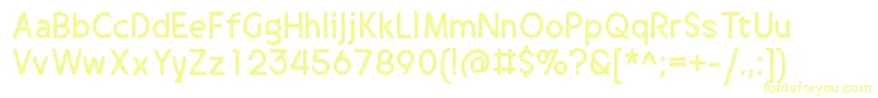 DrakalligroOriginal Font – Yellow Fonts on White Background