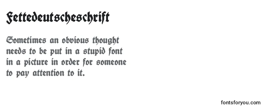 Шрифт Fettedeutscheschrift (95554)