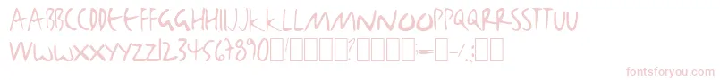 BjbjToo Font – Pink Fonts on White Background