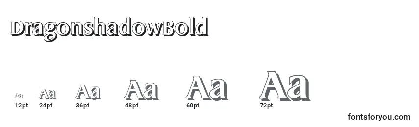 DragonshadowBold Font Sizes