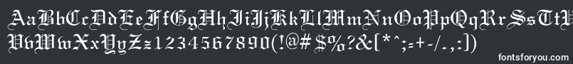 OldGondor Font – White Fonts on Black Background