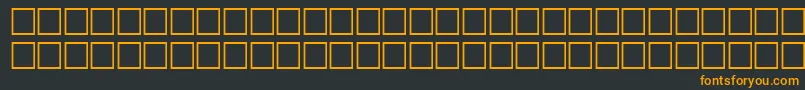 フォントSvobodafwfRegular – 黒い背景にオレンジの文字
