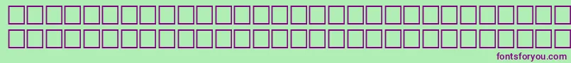 SvobodafwfRegular-fontti – violetit fontit vihreällä taustalla