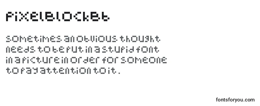 PixelBlockBb-fontti