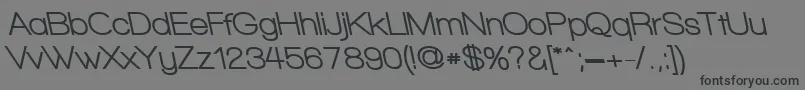 WalkwayUltraboldRevoblique Font – Black Fonts on Gray Background