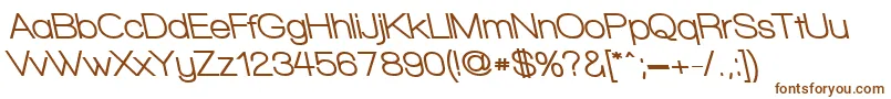 WalkwayUltraboldRevoblique-fontti – ruskeat fontit valkoisella taustalla