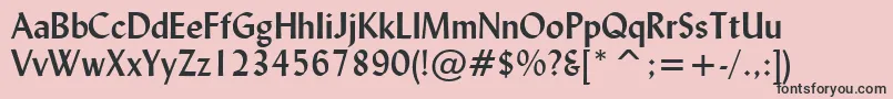 LydianBoldBt Font – Black Fonts on Pink Background