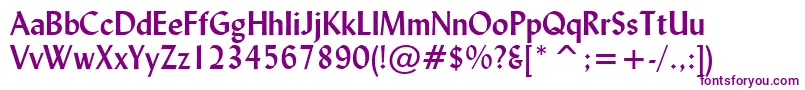Шрифт LydianBoldBt – фиолетовые шрифты