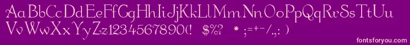 Walters Font – Pink Fonts on Purple Background