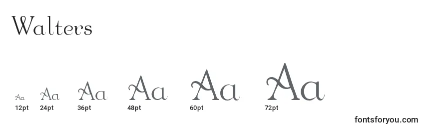 Walters Font Sizes