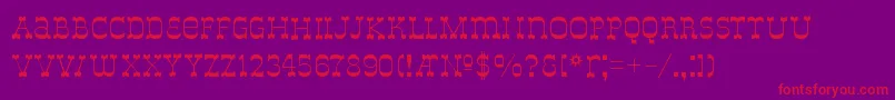 Delouisville Font – Red Fonts on Purple Background