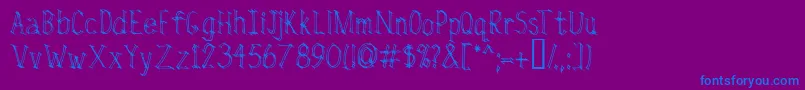 fuente Rivalry – Fuentes Azules Sobre Fondo Morado