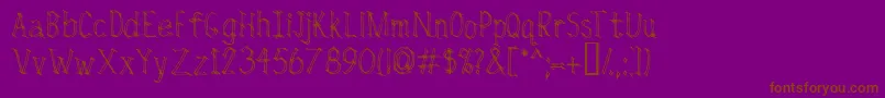 Шрифт Rivalry – коричневые шрифты на фиолетовом фоне