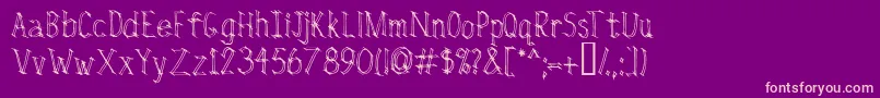 Rivalry Font – Pink Fonts on Purple Background