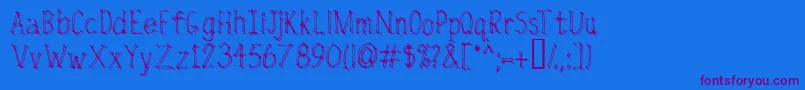 fuente Rivalry – Fuentes Moradas Sobre Fondo Azul
