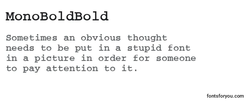 Шрифт MonoBoldBold