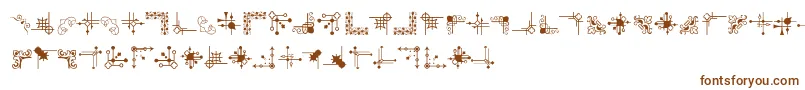 CornpopFour Font – Brown Fonts on White Background