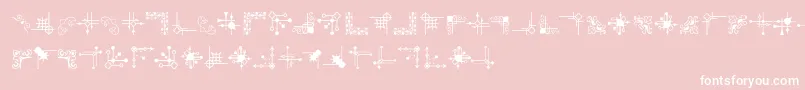 CornpopFour Font – White Fonts on Pink Background
