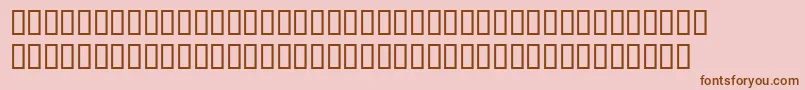 Robwebsterextraboldsh Font – Brown Fonts on Pink Background