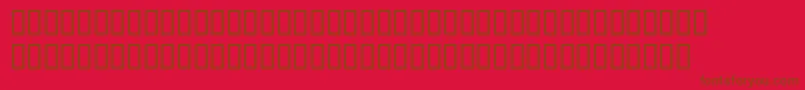 Robwebsterextraboldsh Font – Brown Fonts on Red Background