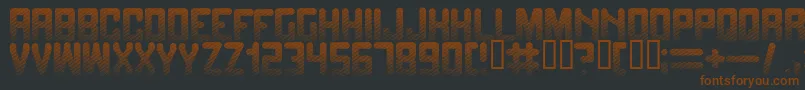 Шрифт Fade – коричневые шрифты на чёрном фоне