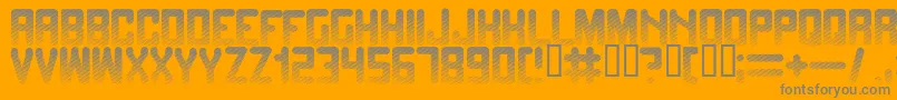 Fade Font – Gray Fonts on Orange Background