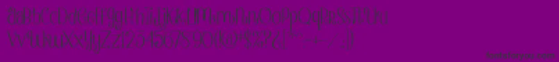 StrawberryWhippedCream Font – Black Fonts on Purple Background