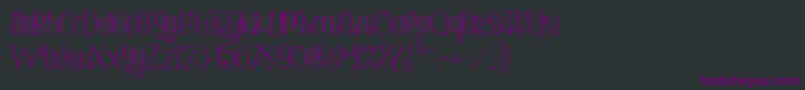 StrawberryWhippedCream Font – Purple Fonts on Black Background