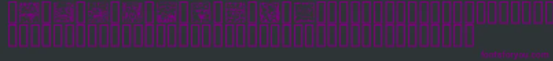 MythagoSquares Font – Purple Fonts on Black Background