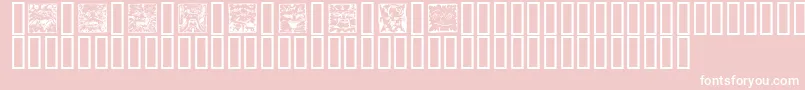 MythagoSquares Font – White Fonts on Pink Background