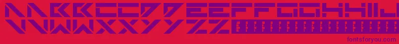 Skinz Font – Purple Fonts on Red Background