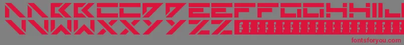 Skinz-Schriftart – Rote Schriften auf grauem Hintergrund