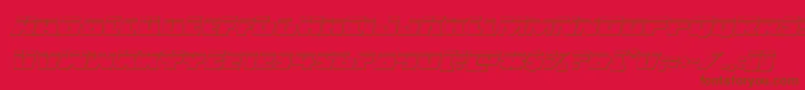 Darkalliancebulletital Font – Brown Fonts on Red Background