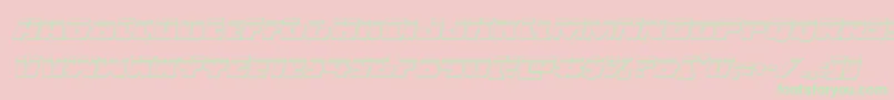 Darkalliancebulletital Font – Green Fonts on Pink Background