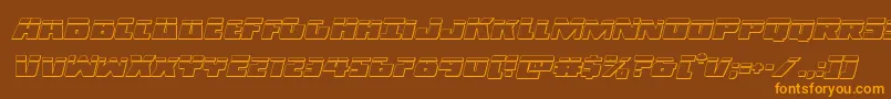 Darkalliancebulletital Font – Orange Fonts on Brown Background