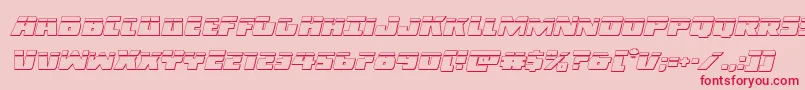 Darkalliancebulletital Font – Red Fonts on Pink Background