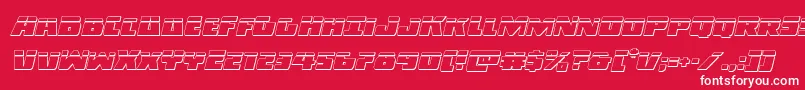 fuente Darkalliancebulletital – Fuentes Blancas Sobre Fondo Rojo