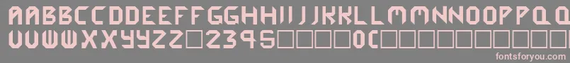 Cybergen-Schriftart – Rosa Schriften auf grauem Hintergrund