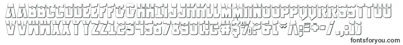 Шрифт AnitllesLaser3D – трафаретные шрифты