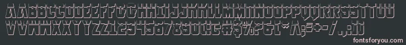 AnitllesLaser3D Font – Pink Fonts on Black Background