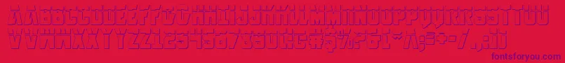 AnitllesLaser3D Font – Purple Fonts on Red Background