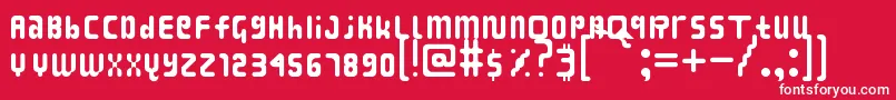 BikangStruck Font – White Fonts on Red Background