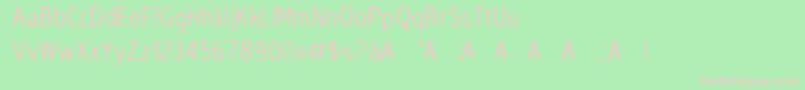 Sleeptalk Font – Pink Fonts on Green Background