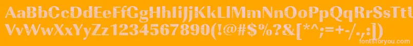 ImperialconcentricRegular Font – Pink Fonts on Orange Background