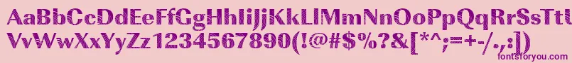 ImperialconcentricRegular Font – Purple Fonts on Pink Background