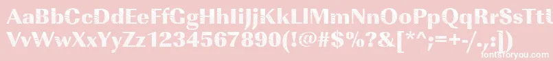 ImperialconcentricRegular Font – White Fonts on Pink Background