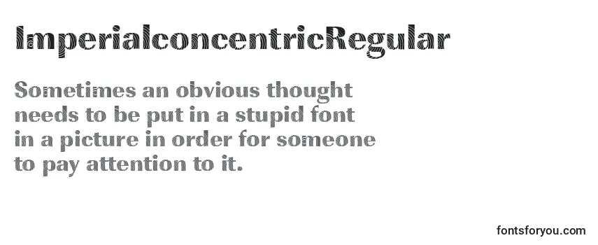 ImperialconcentricRegular-fontti