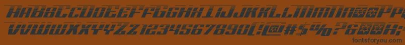 Rocketpophalf Font – Black Fonts on Brown Background