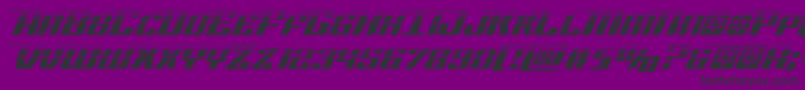 Rocketpophalf Font – Black Fonts on Purple Background