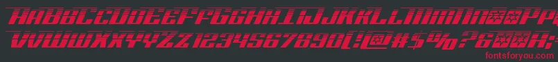 Шрифт Rocketpophalf – красные шрифты на чёрном фоне